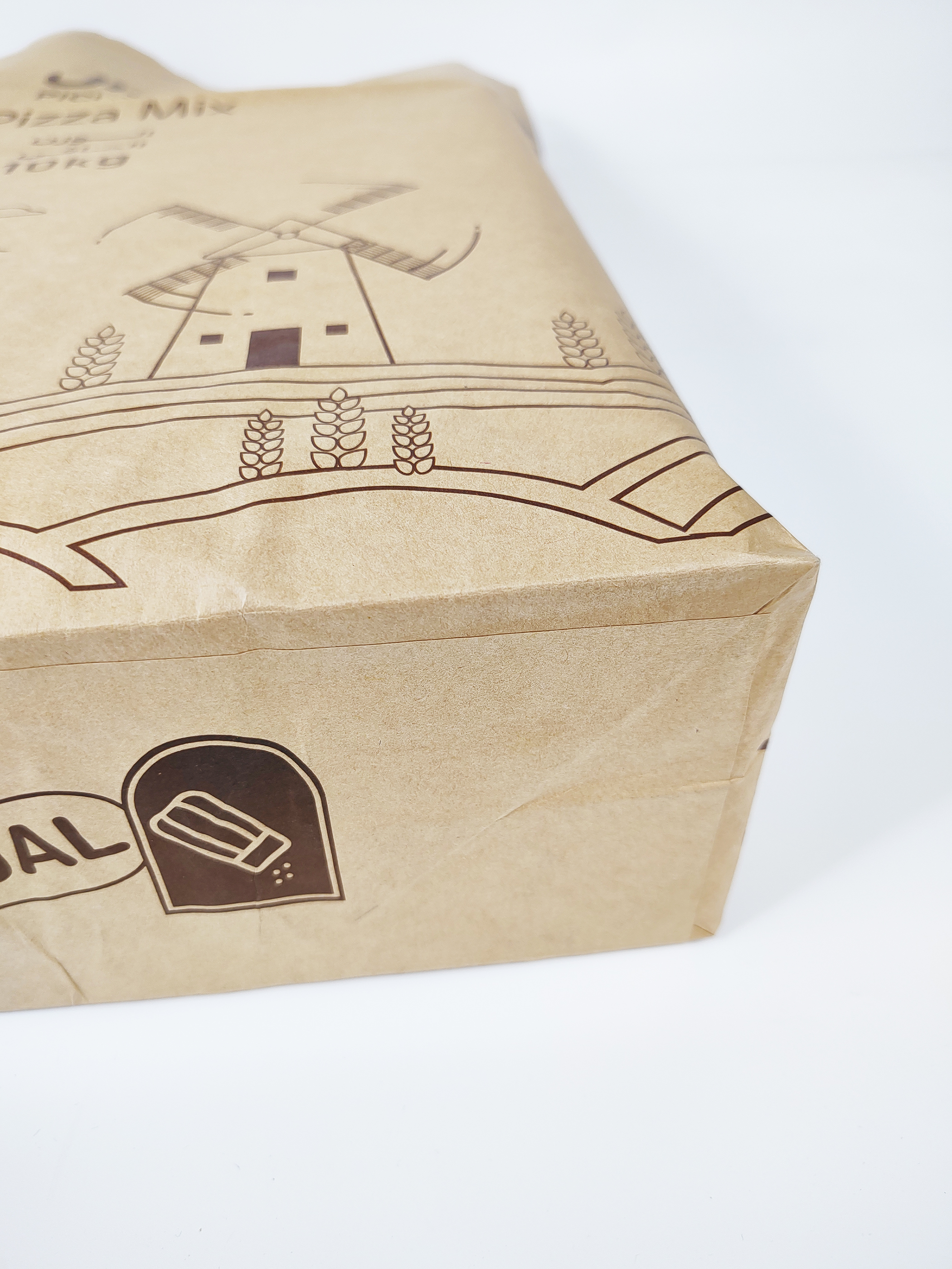 Bio-degradable 5 kg 10 kg 15 kg  25 kg PICUAL Pizza Mix Kraft Paper bag