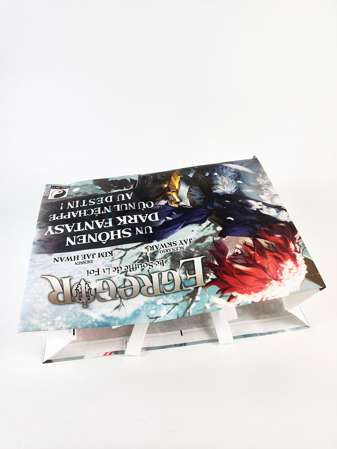 Non-Woven White Luxury Gift Shopping Bag with Handle 