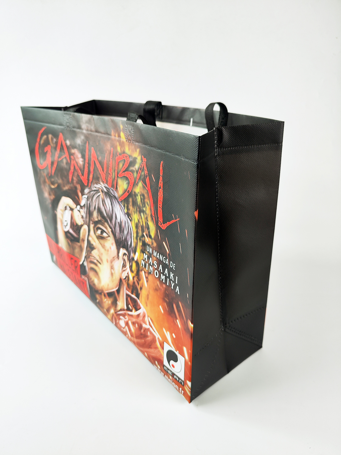 Colorful printing Grocery Non Woven Fabric Bag With Logo