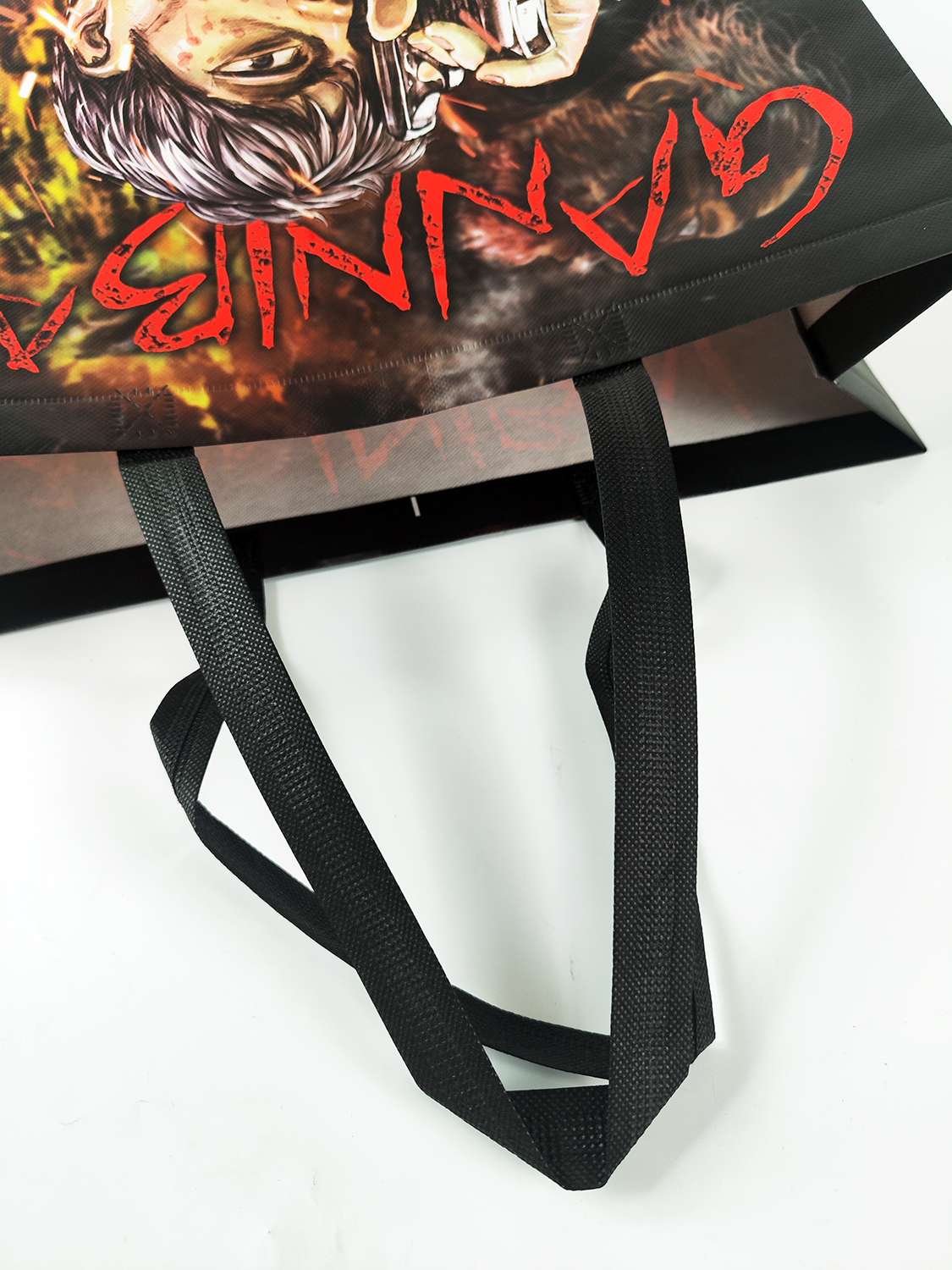 Colorful printing Grocery Non Woven Fabric Bag With Logo