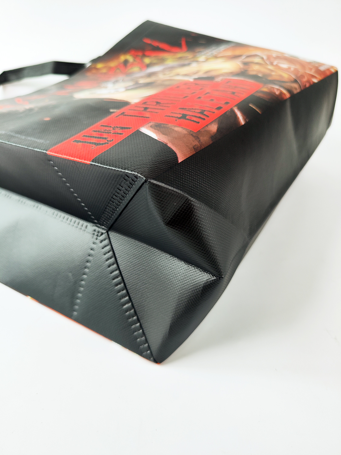 Colorful printing Grocery Non Woven Fabric Bag With Logo