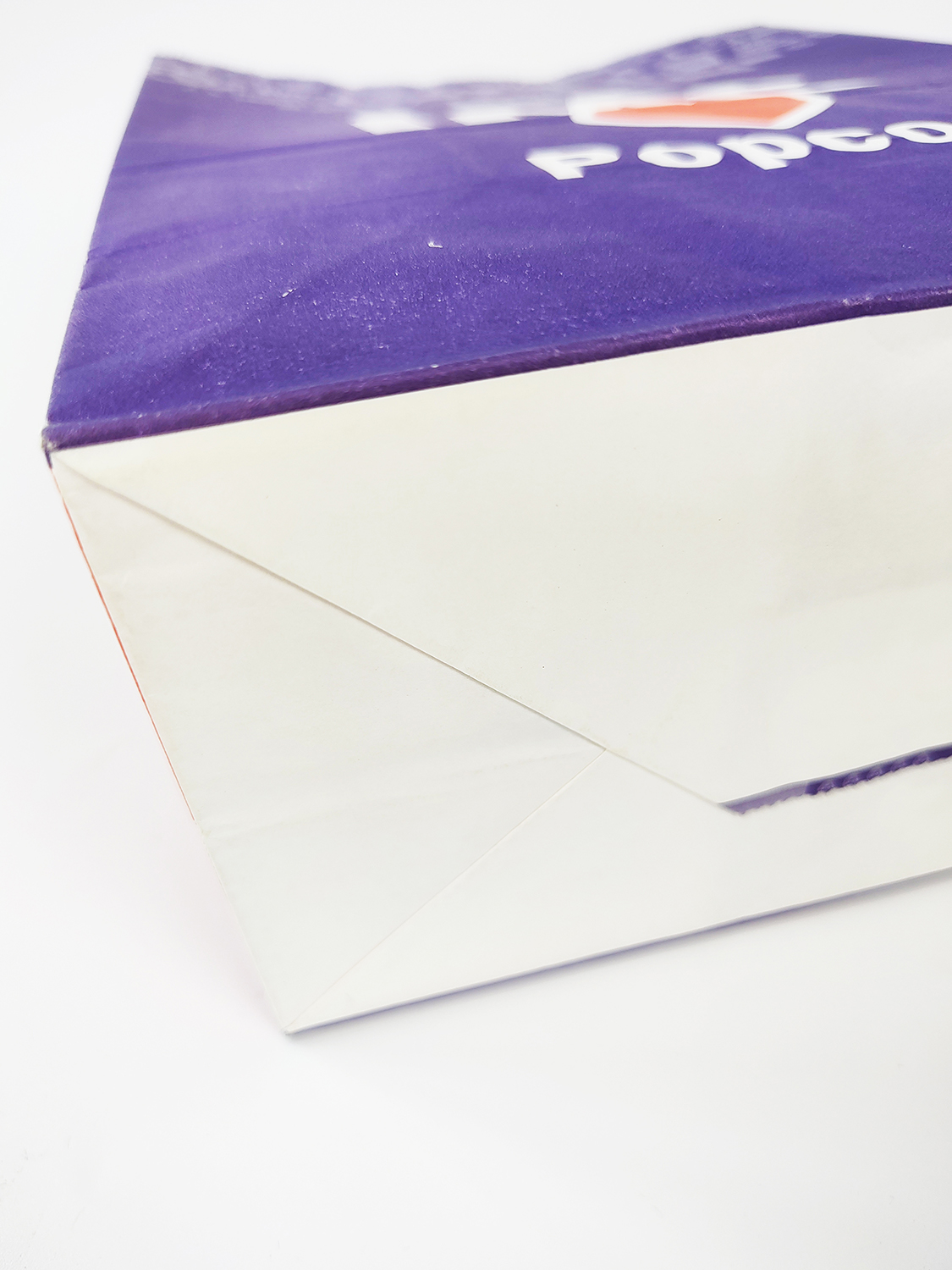 Flat Bottom Stand up Oil Proof Popcorn Paper Bag