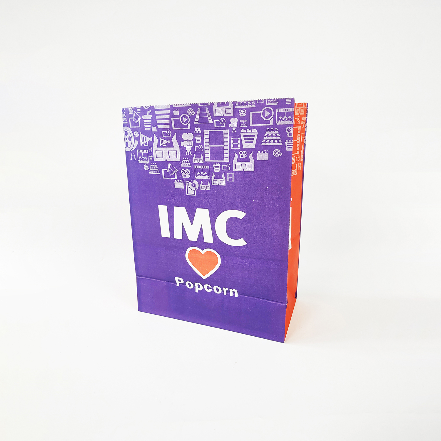 Flat Bottom Stand up Oil Proof Popcorn Paper Bag