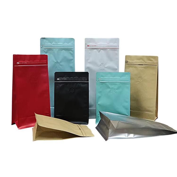 Multi-Color Aluminum Foil 16 oz 12 oz 10 oz Coffee Bags with Zipper