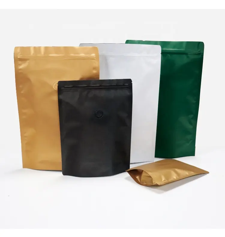 Kraft paper Candy Snacks Stand-Up Pouches with zipper top