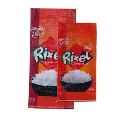 Rixel  BPPO laminate PP Woven  Rice Bag Sack Bags