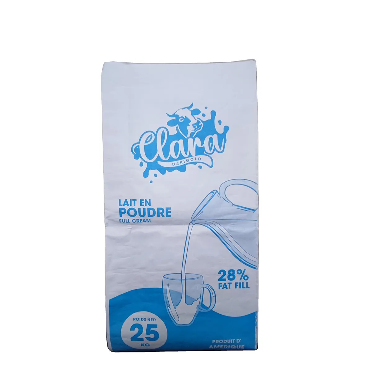 Wholesale 25kg 50kg Clara Dairygold Full Cream Milk Powder bag