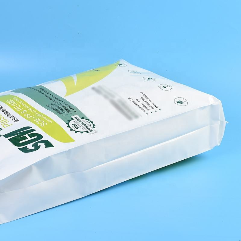 Animal Feed Bags 100lbs - PE Non-Slip Design for Wheat Bran & Barley Packaging