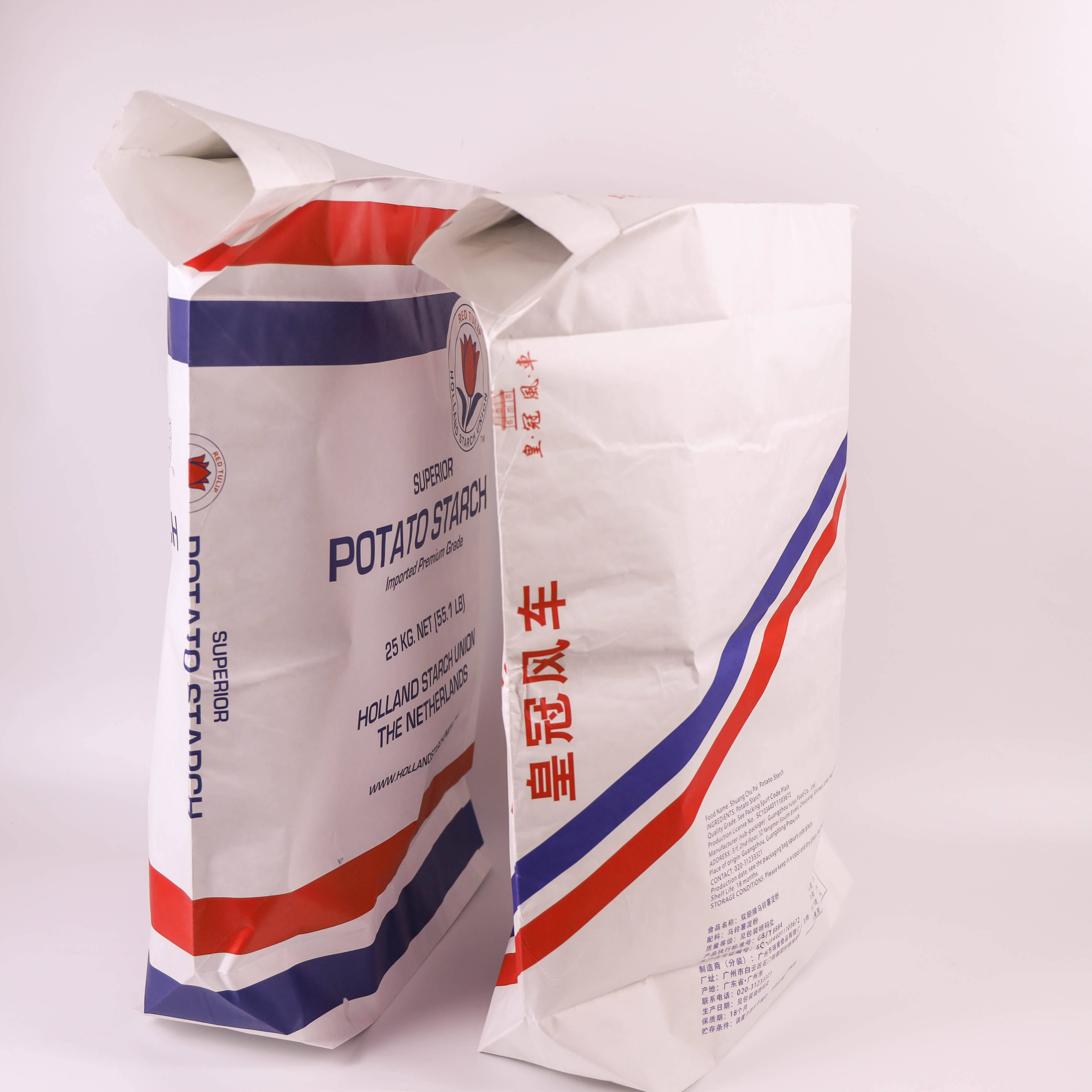 Valve Kraft Paper Bags - 20kg 25kg 50kg Moisture Proof Bags for Cocoa, Wheat & Protein Powder