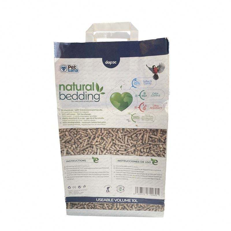 Bentonite Cat Litter Bags - Custom Logo 3kg 5kg 20kg Kraft Paper Bags with Handle