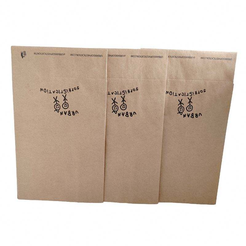 Small Kraft Paper Bags - Food Grade 50g to 500g SOS Brown Packaging for Medicine & Food