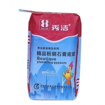 Biodegradable 25kg 50kg Cement Bags - Heavy Duty PE Laminated Polyester Packaging for Gypsum Powder