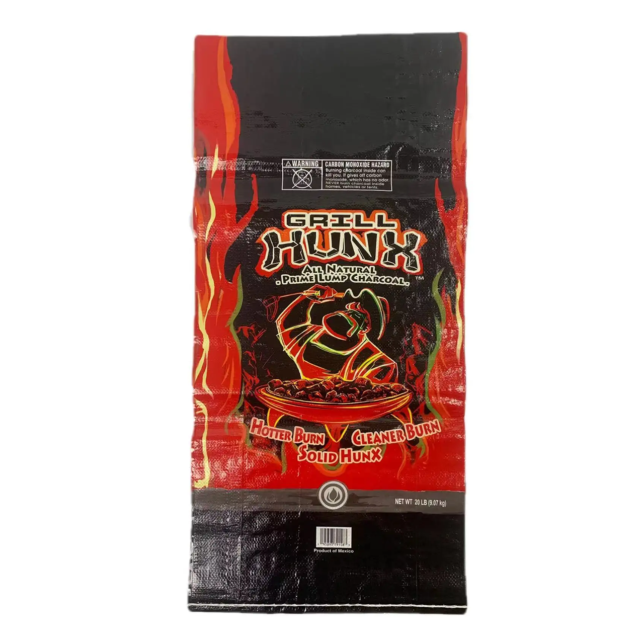 Premium Bopp laminated PP Woven Grill Hunx BBQ Charcoal packaging bag