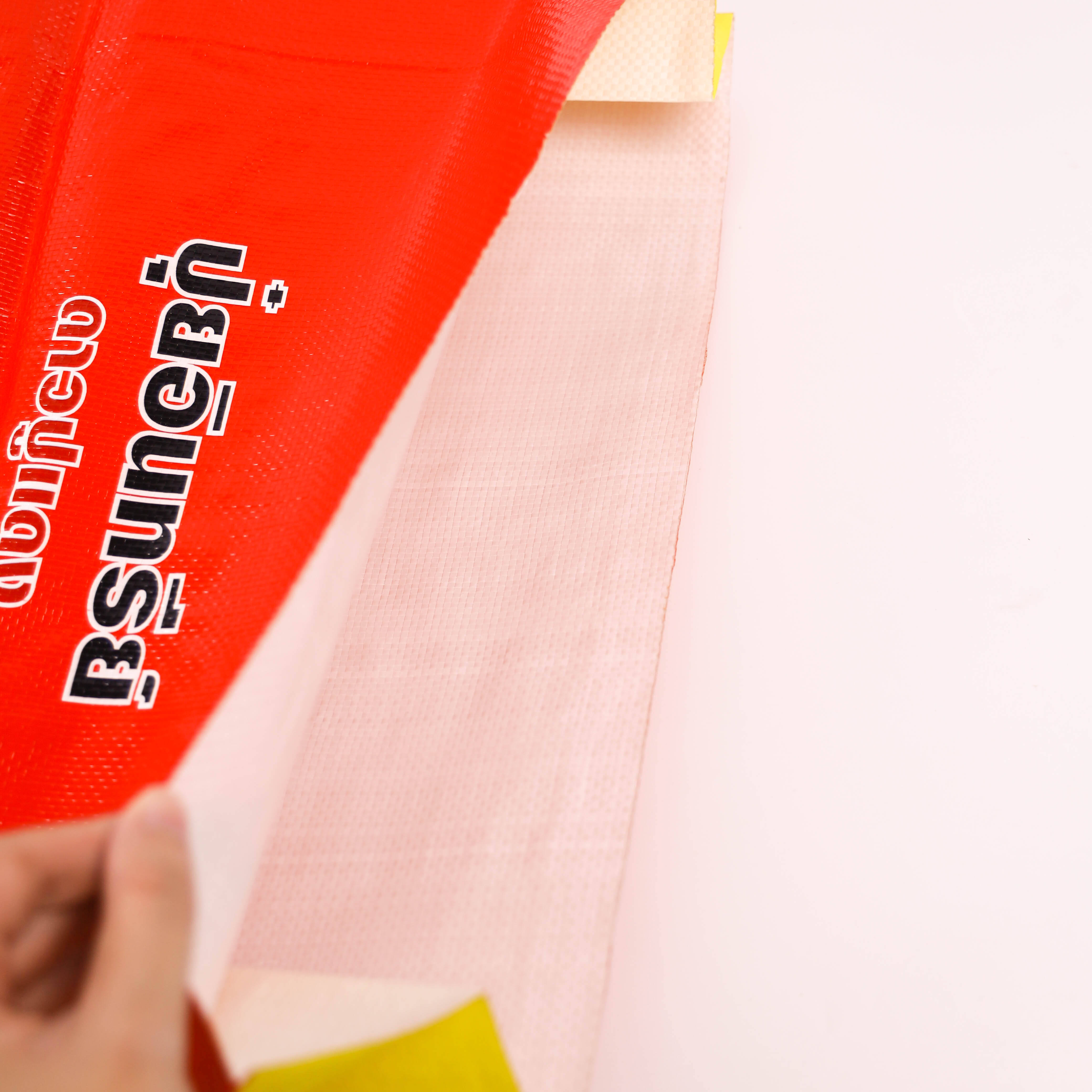 Custom Printed PP Woven Bags - 5KG 10KG 20LB Food Grade Rice & Milk Powder Packaging - Recyclable with Handle