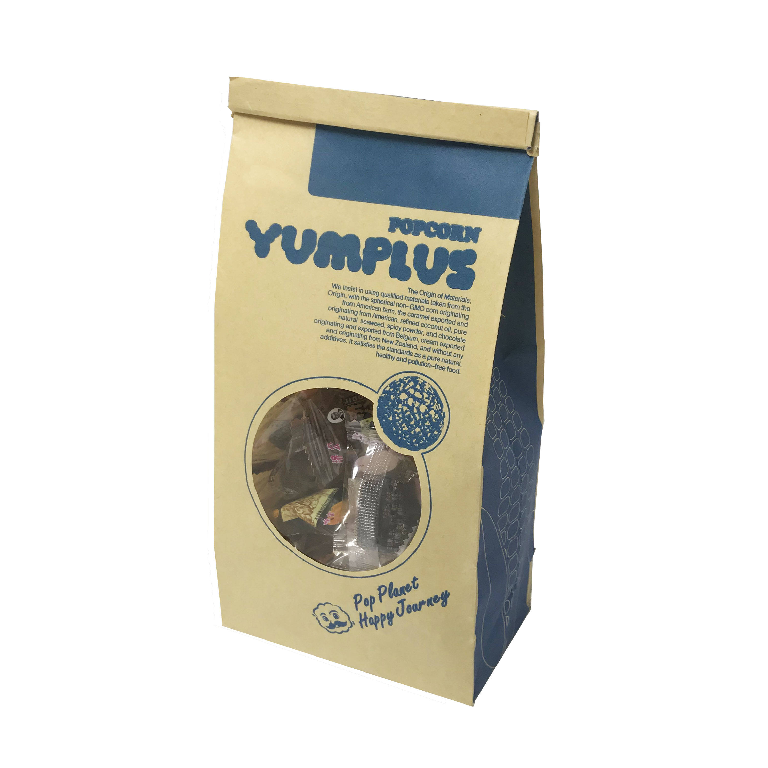 Grease Proof Bags with Transparent Window & Tin Tie - Resealable Food Packaging for Coffee, Snacks