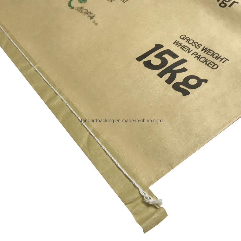 Kraft paper laminate pp woven Opeino Professional BBQ Charcoal bag