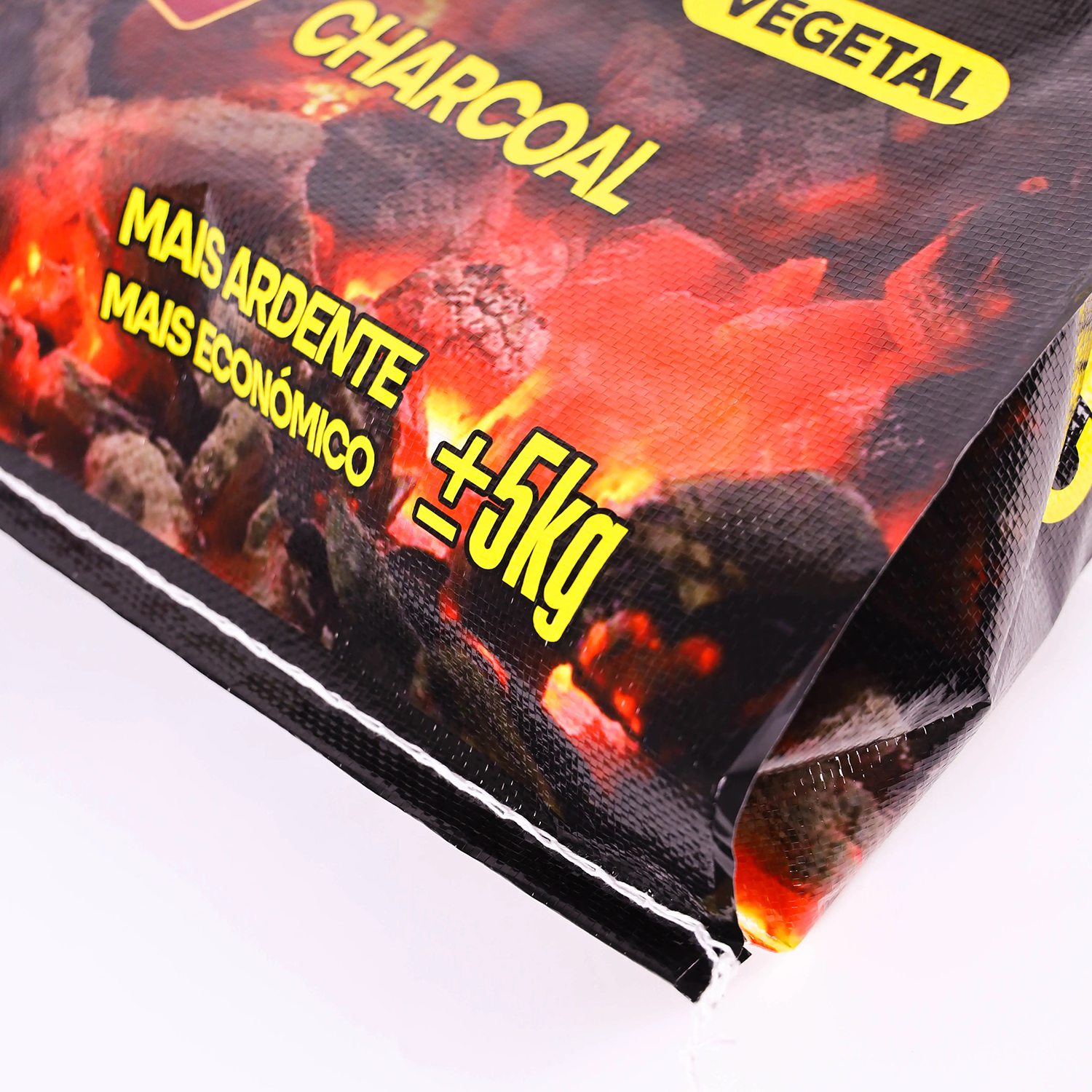 Reusable BOPP laminated PP Woven Vegetal Charcoal 5kg bag