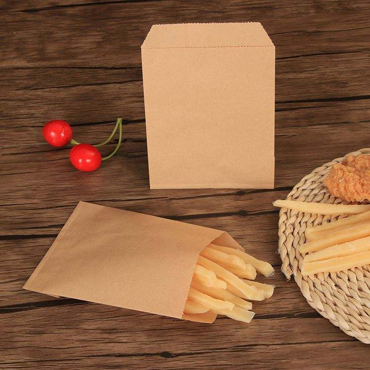 Grease Proof Kraft Paper Bags - Custom Printed, Food Grade Takeaway Bags for Food Packaging