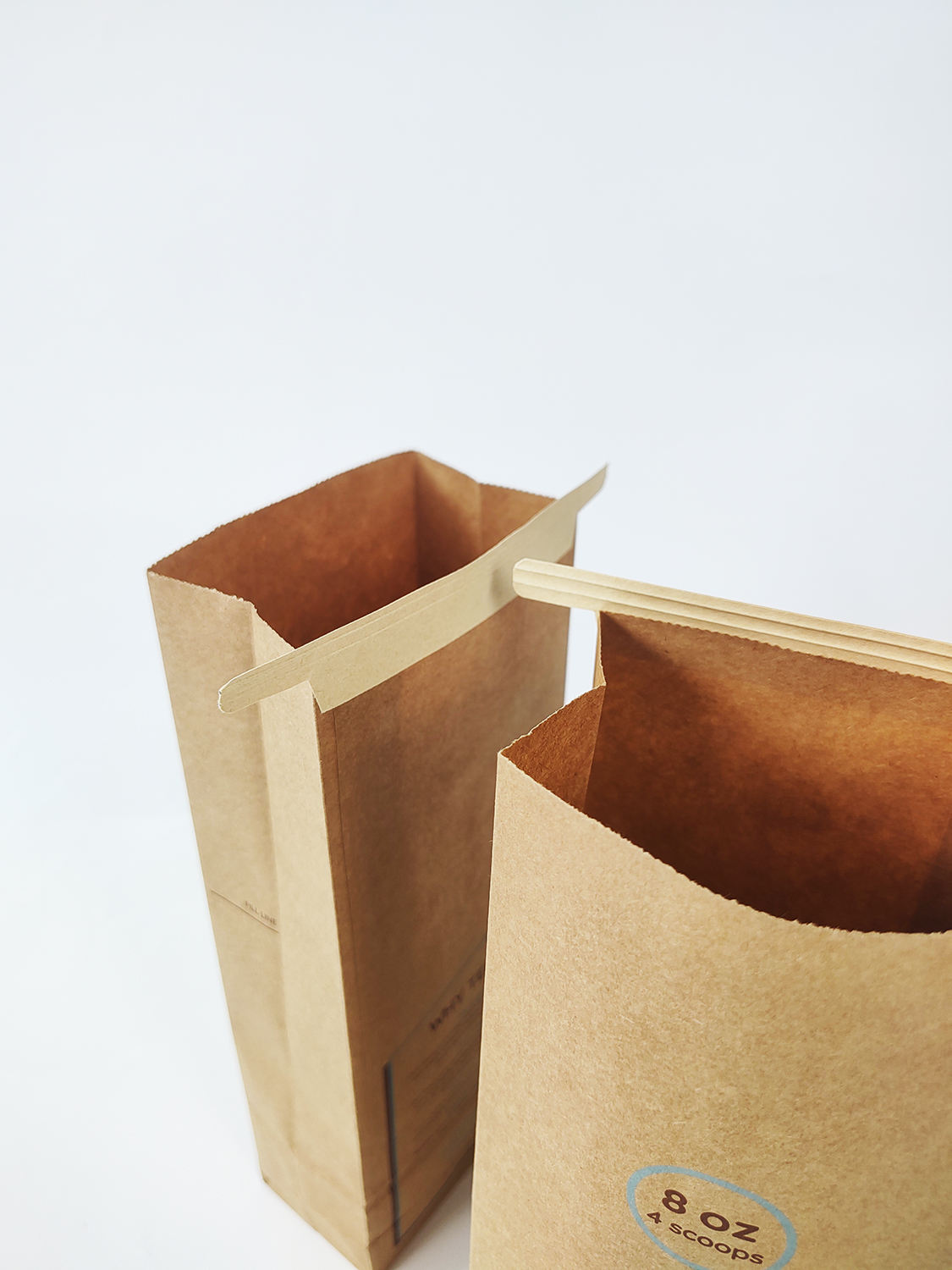 Kraft Paper Bags with Tin Tie - Side Gusset Pouch for Prescription, Pill & Snack Packaging