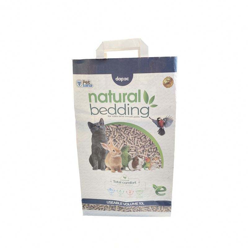 Bentonite Cat Litter Bags - Custom Logo 3kg 5kg 20kg Kraft Paper Bags with Handle