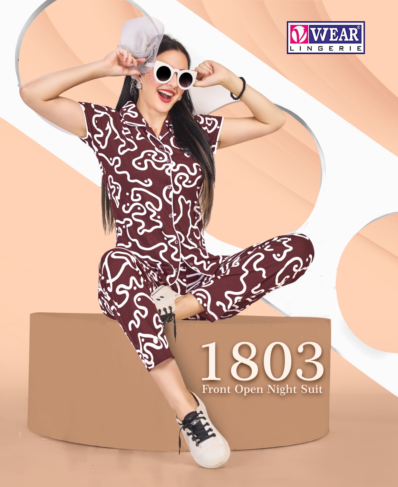 Front Open Night Suit