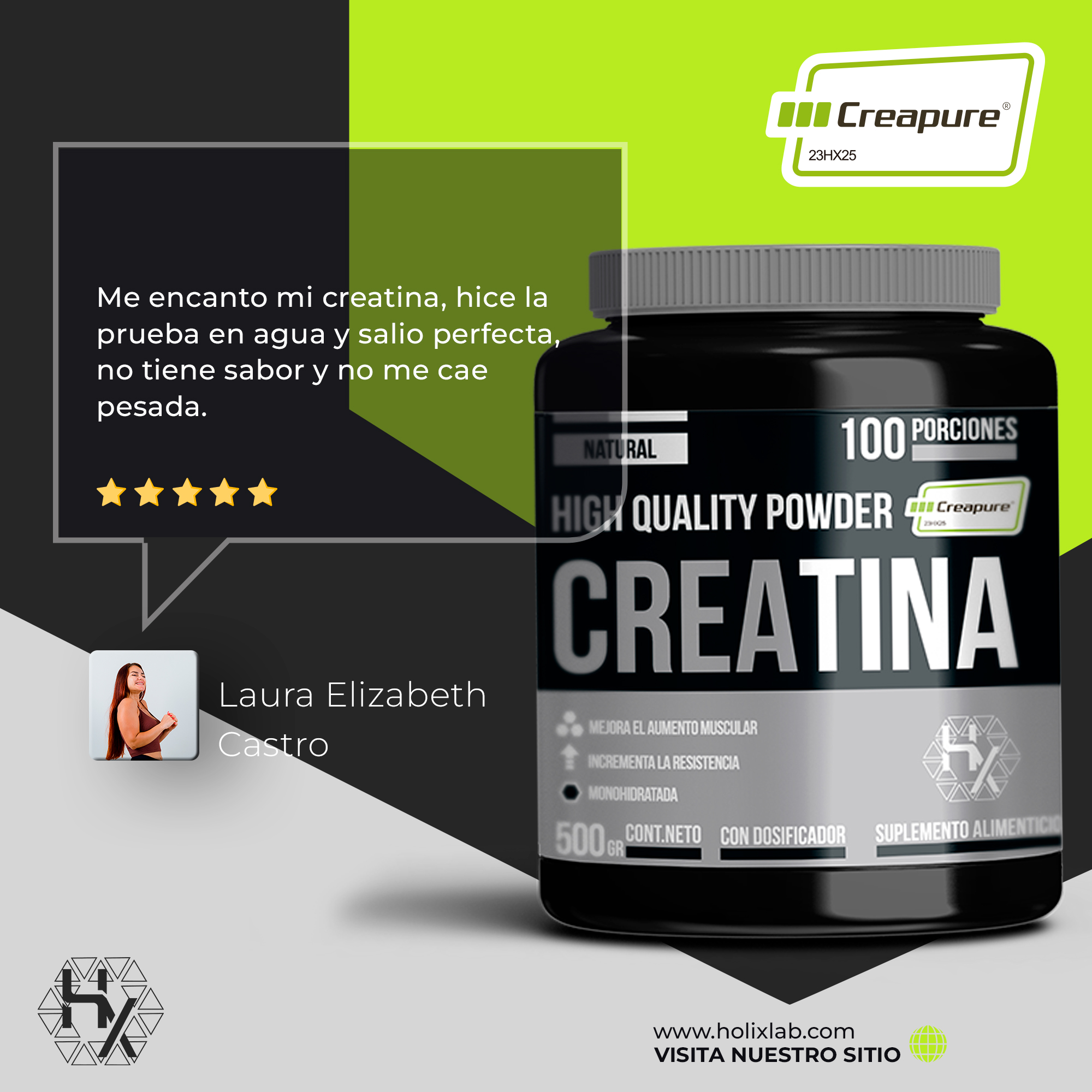 CREATINA 500GR CREAPURE 