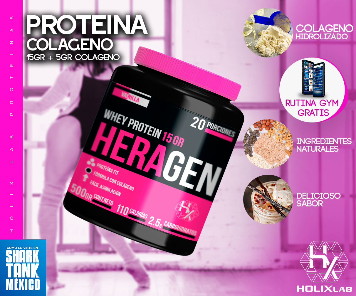 HERAGEN 500gr - PROTEINA MAS COLAGENO