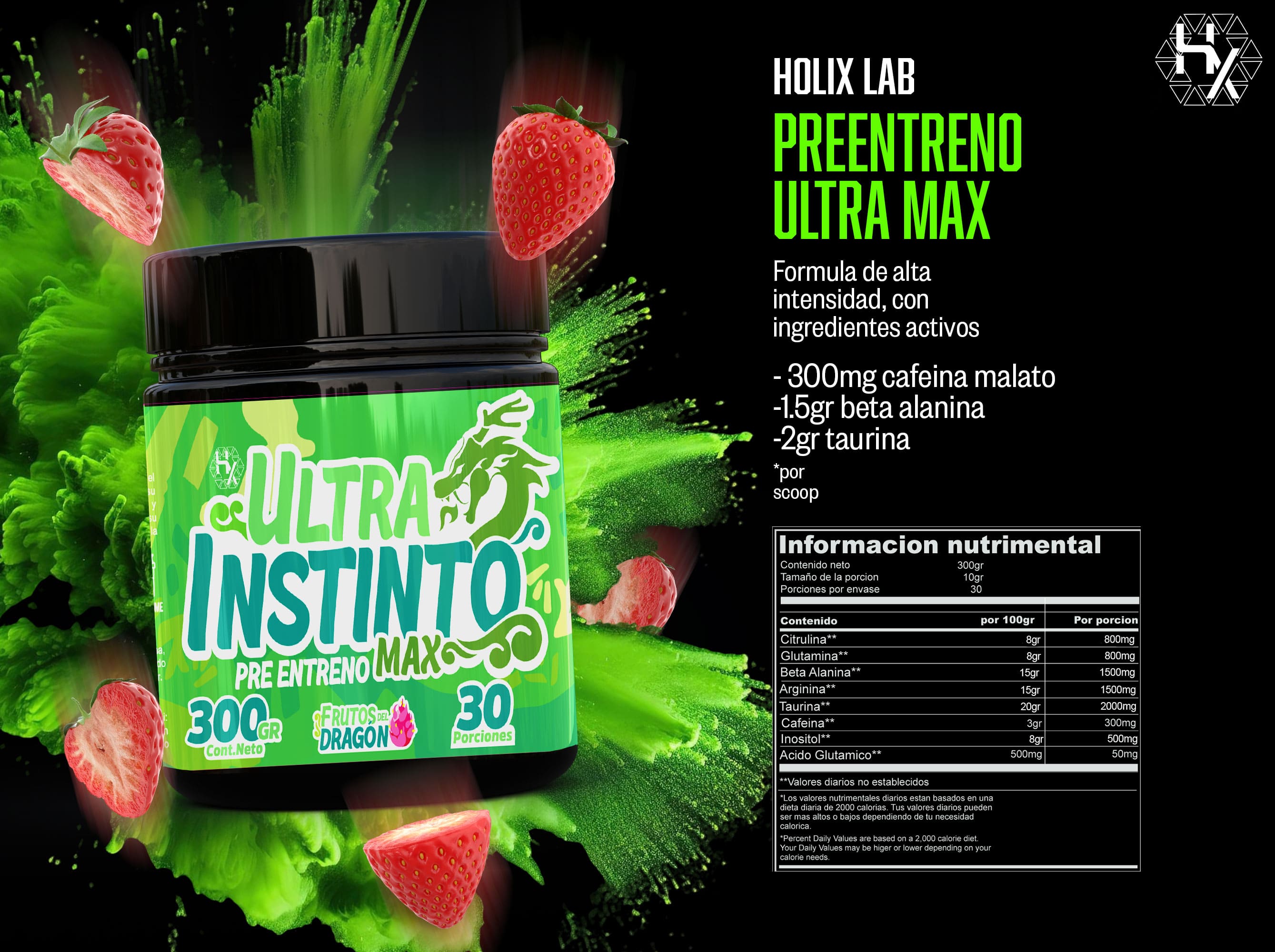 ULTRA MAX  - preentreno sabor FRUTOS DEL ERMITAÑO