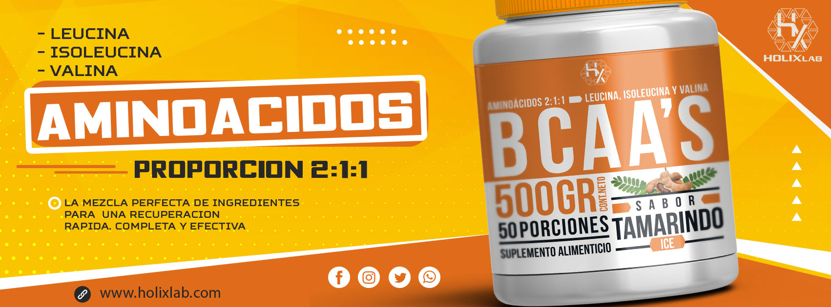 BCCA AMINOACIDOS 500GR - TAMARINDO