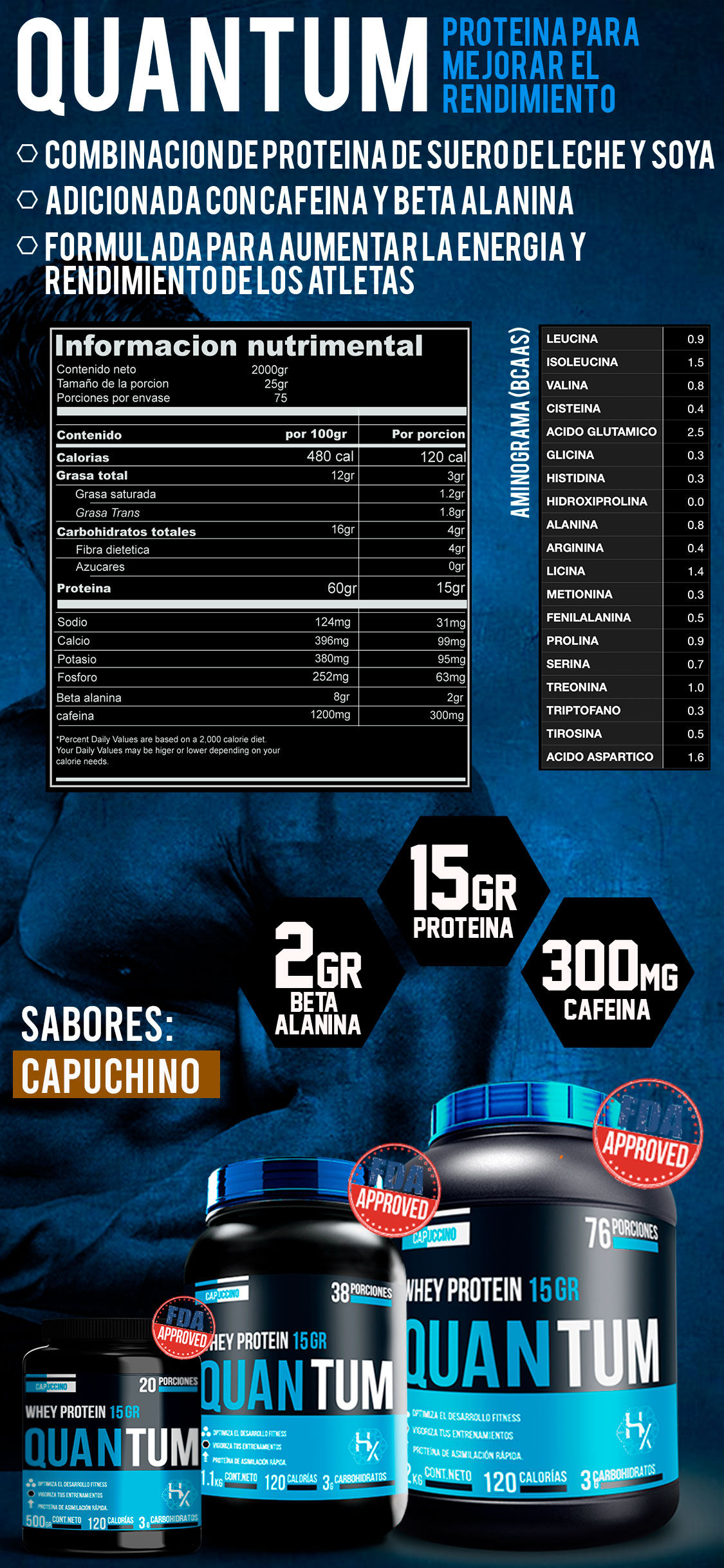 Quantum 2,2kg - capuchino
