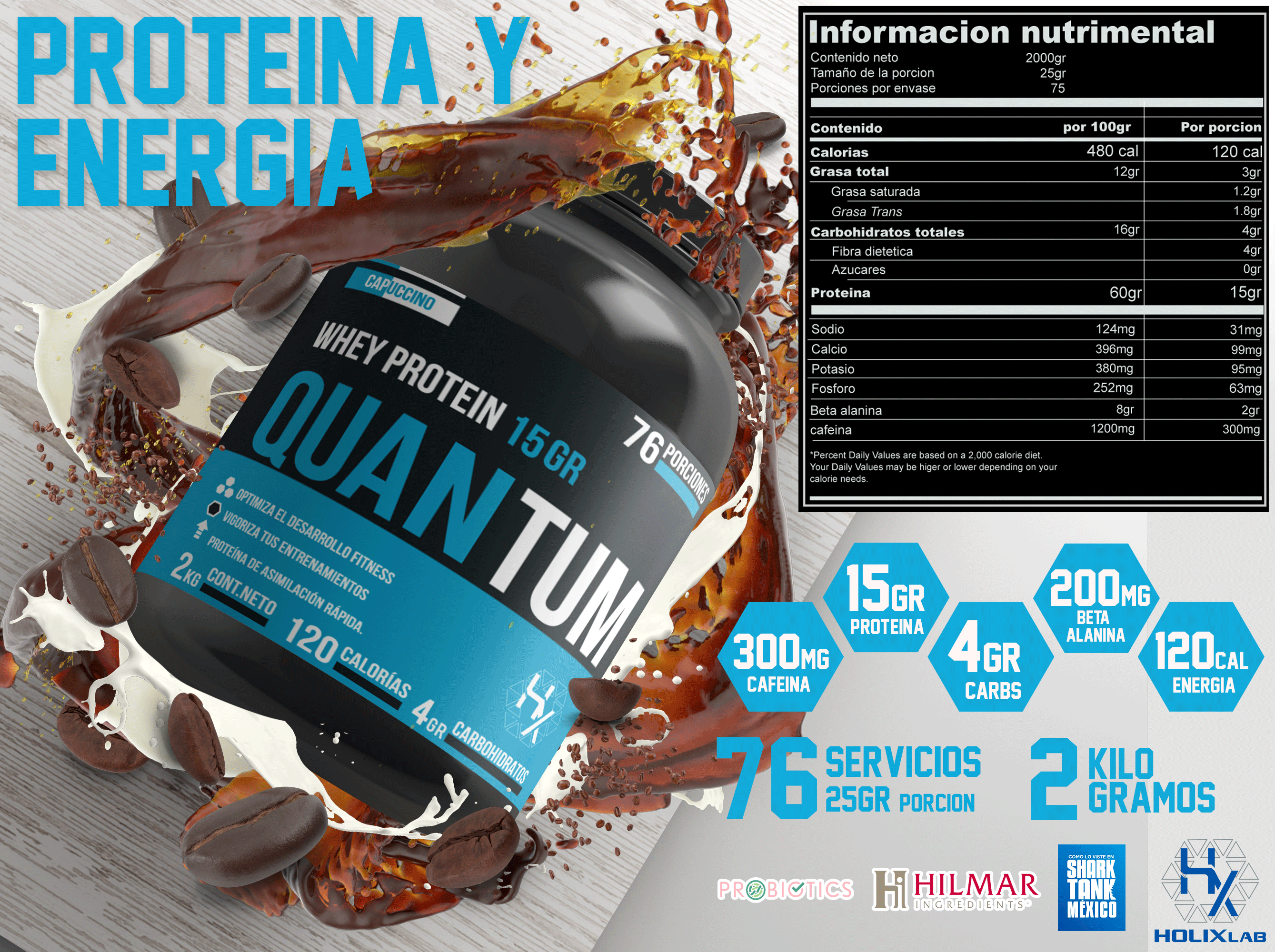 Quantum 2,2kg - capuchino