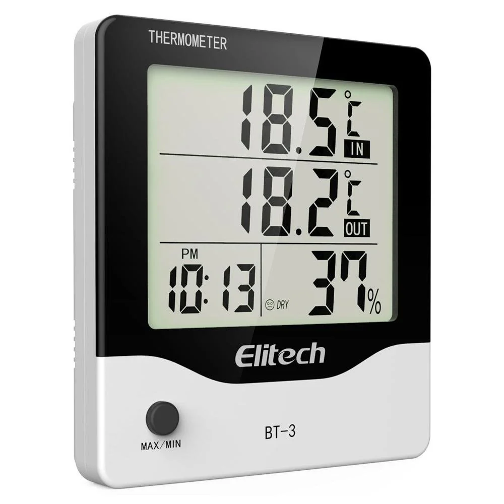  BT-3 LCD Indoor/Outdoor HVAC Digital Hygrometer Thermometer
