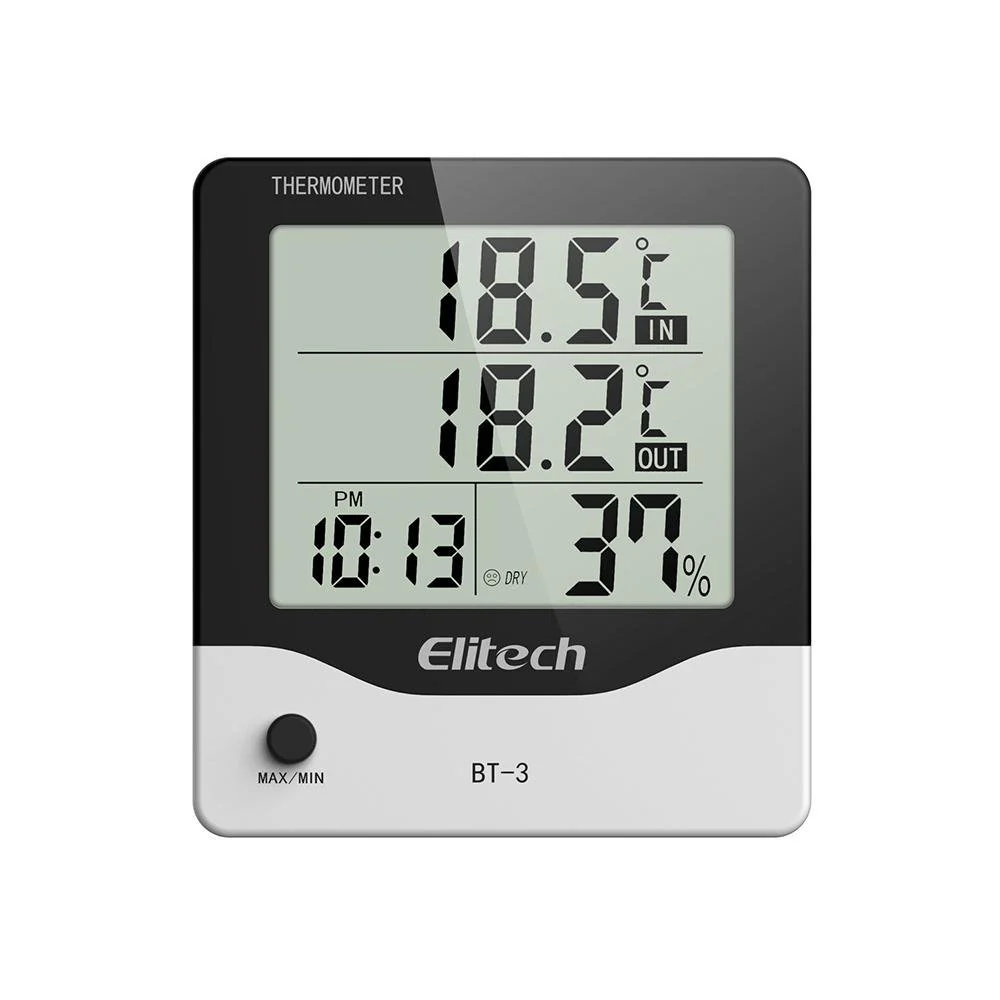  BT-3 LCD Indoor/Outdoor HVAC Digital Hygrometer Thermometer
