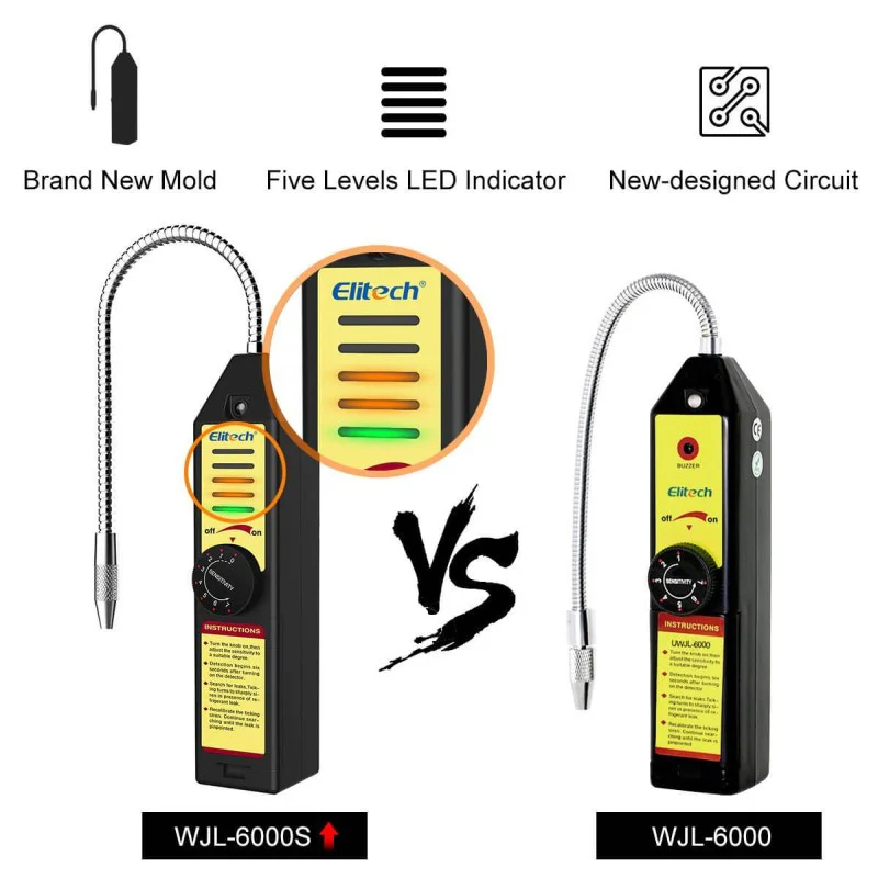 WJL-6000S Refrigerant Gas Leak Detector