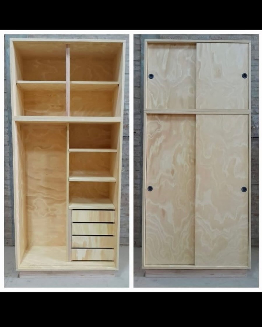 Placard puertas corredizas 1,00 x 2,25 x 0,52