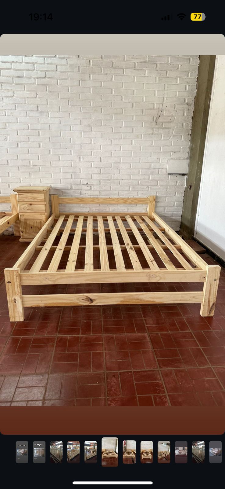 Cama de pino de 2 y 1-2
