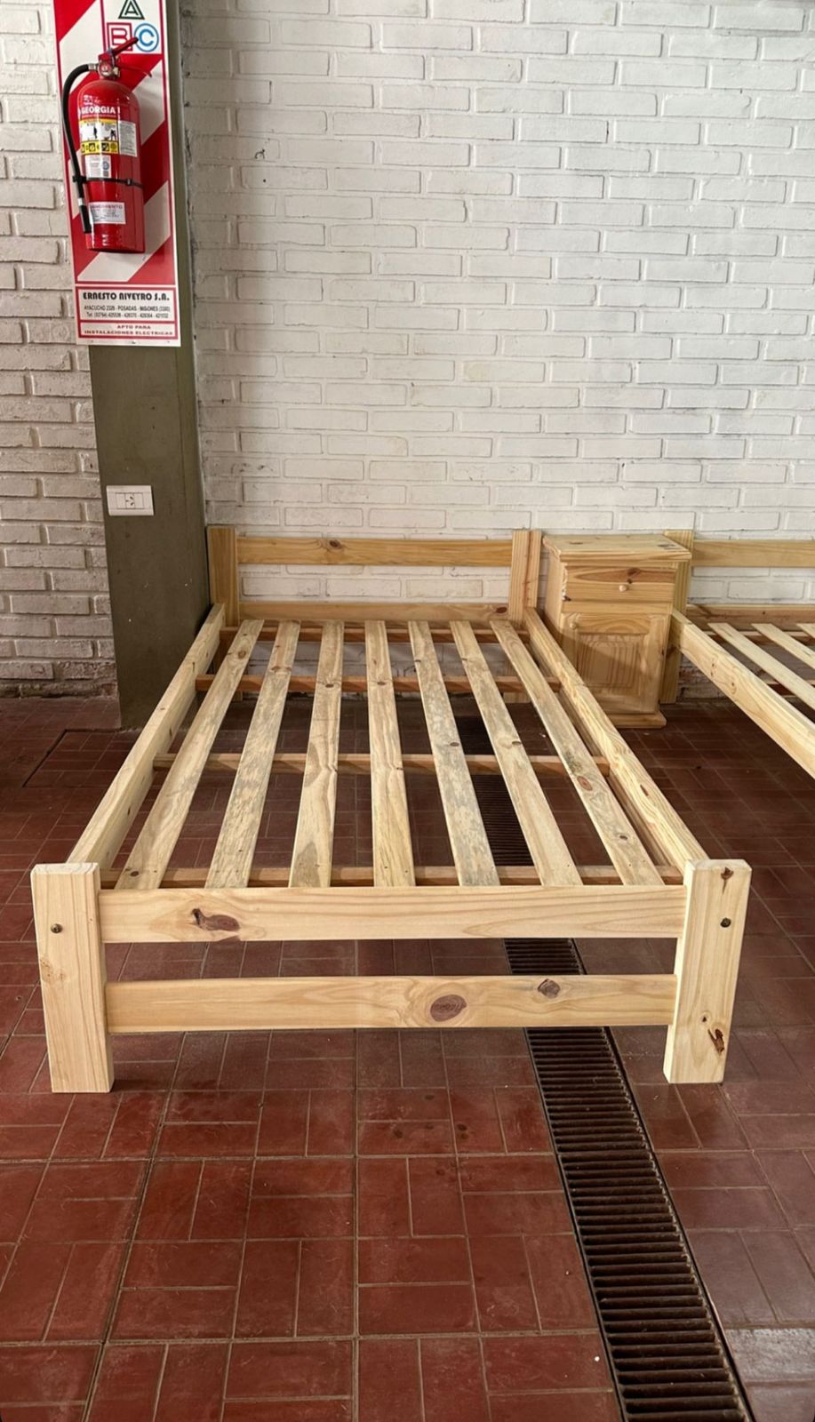 Cama de pino de 1 y 1 - 2 plazas