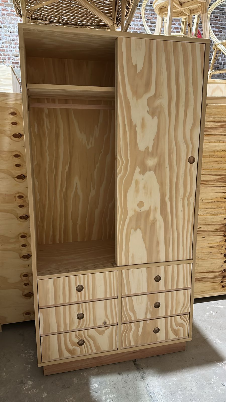 Placard puertas corredizas 1,00 x 1,95 