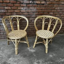 Sillas de mimbre vintage