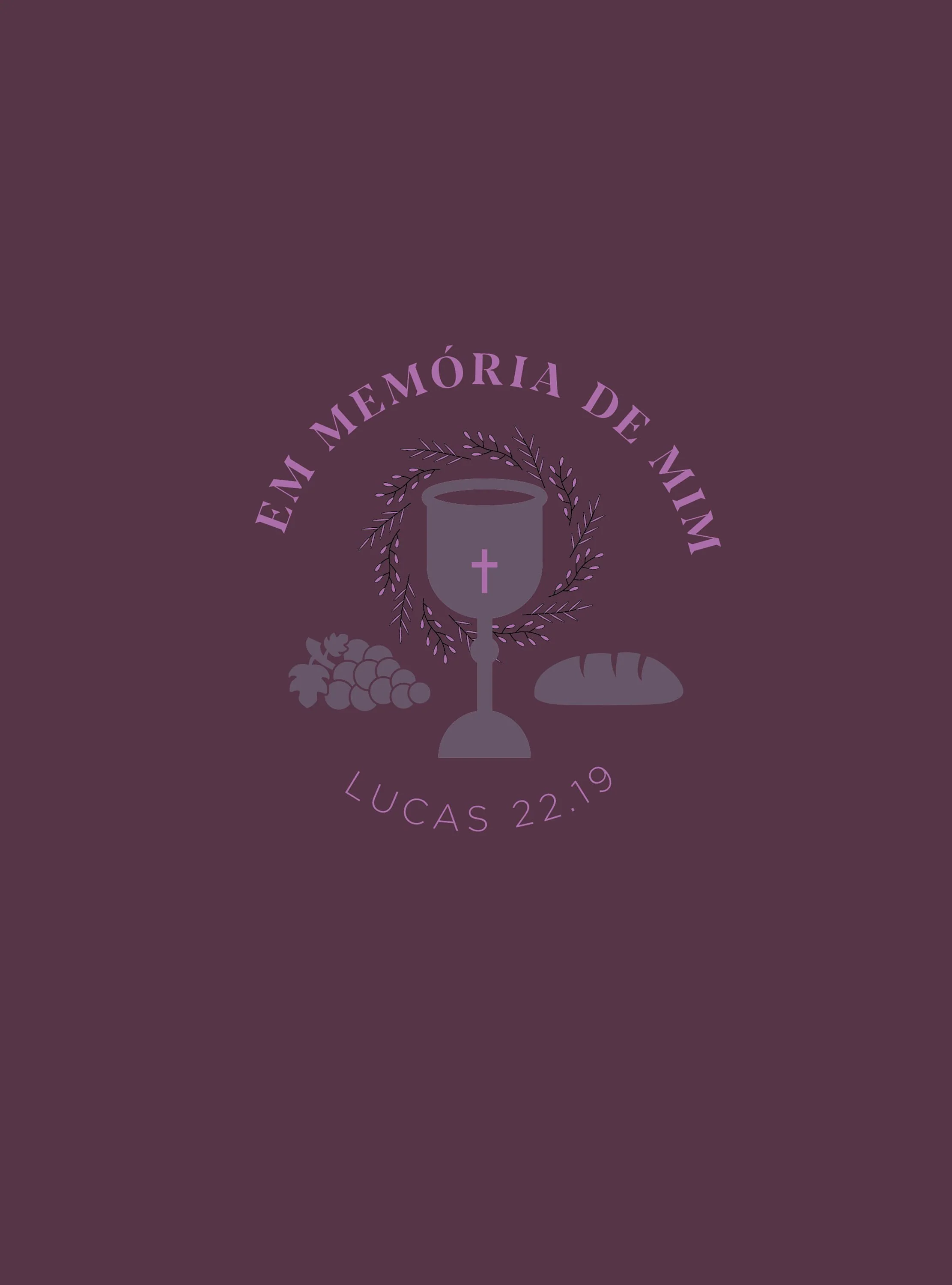 Bíblia NVI com zíper: Em memória de mim, couro Soft roxo com toque emborrachado, Leitura Perfeita: Nova Versão Internacional