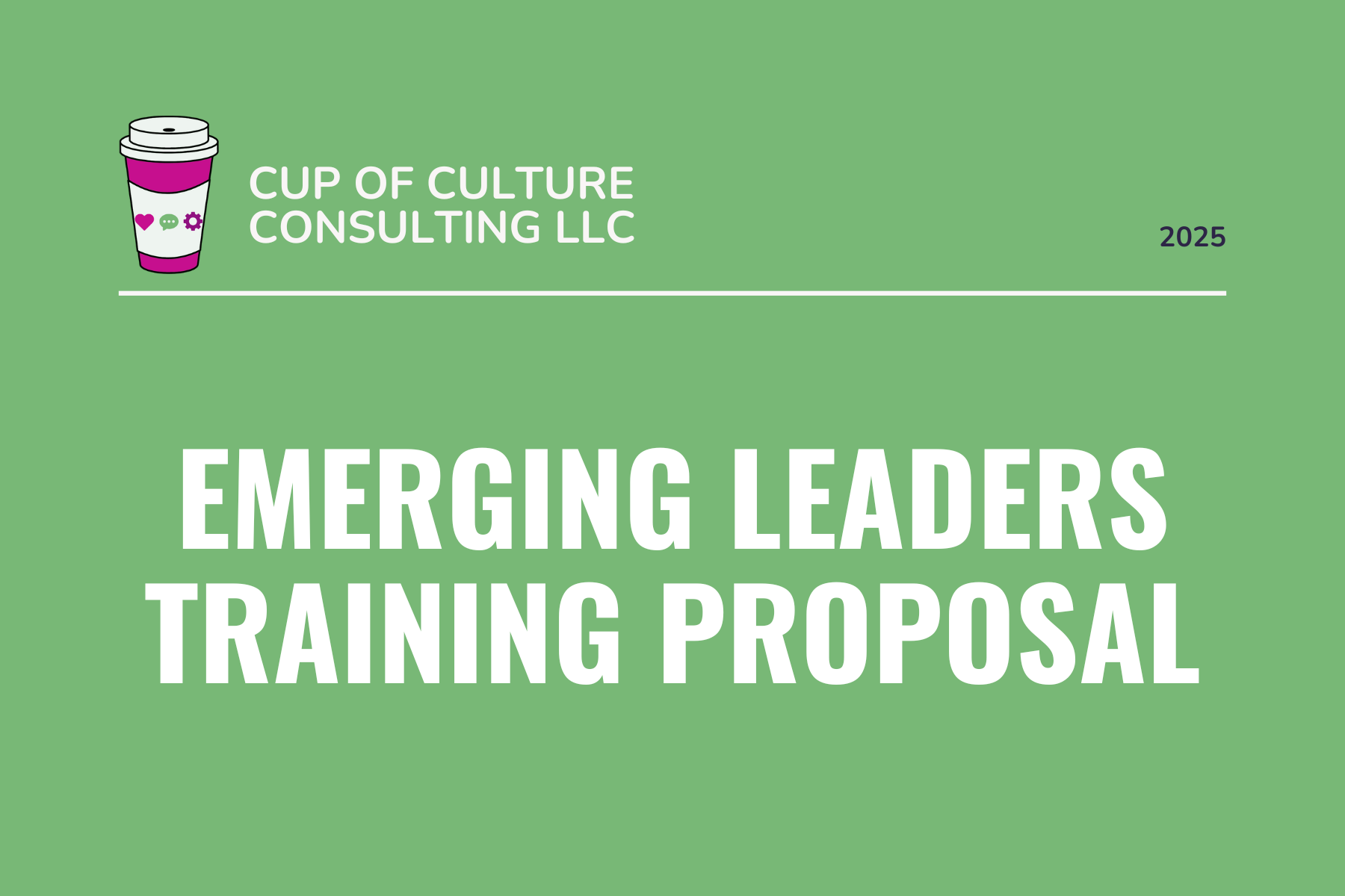 Emerging Leaders Training Proposal