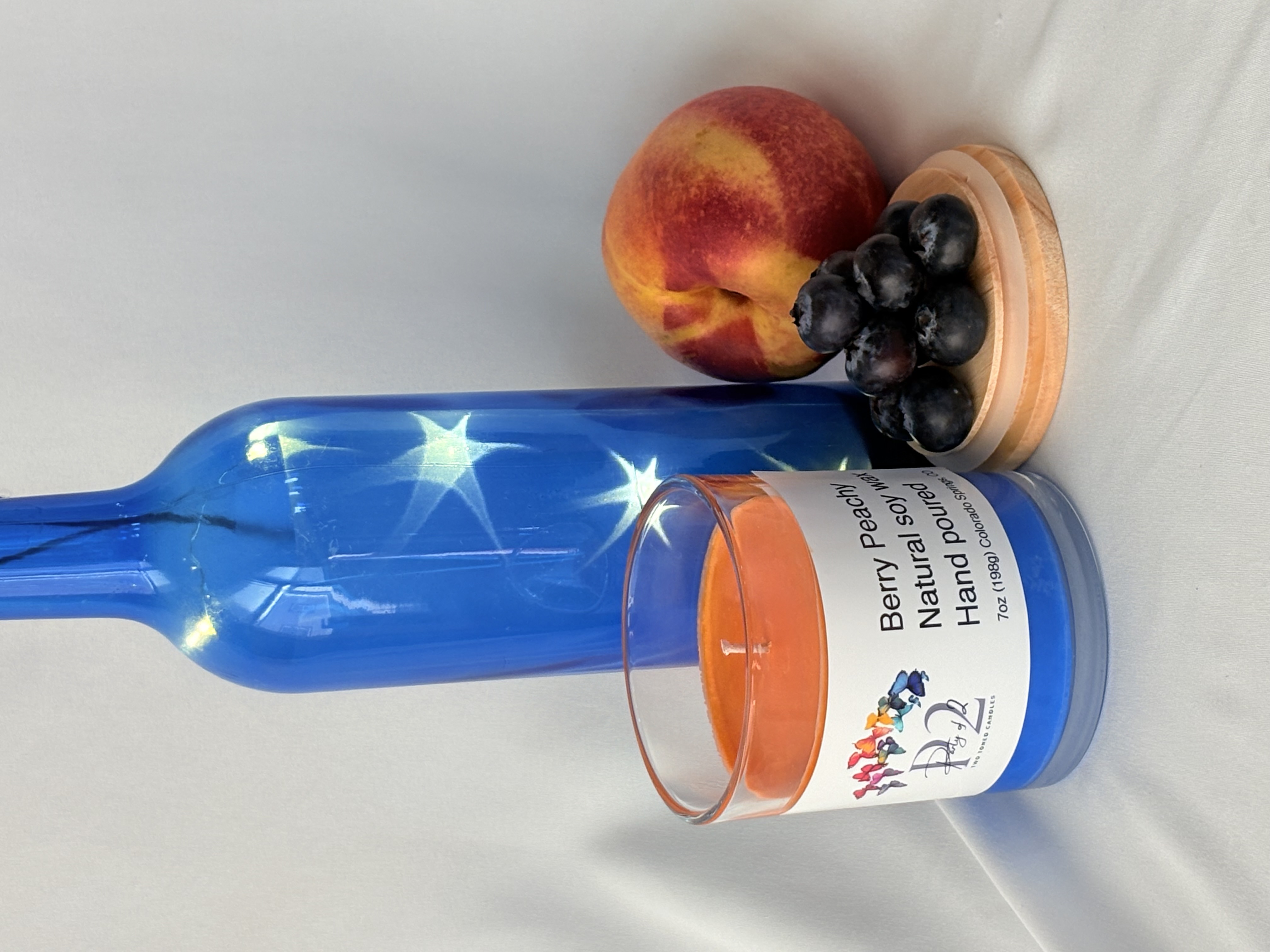 Berry Peachy Natural Soy Wax Hand Poured 7oz