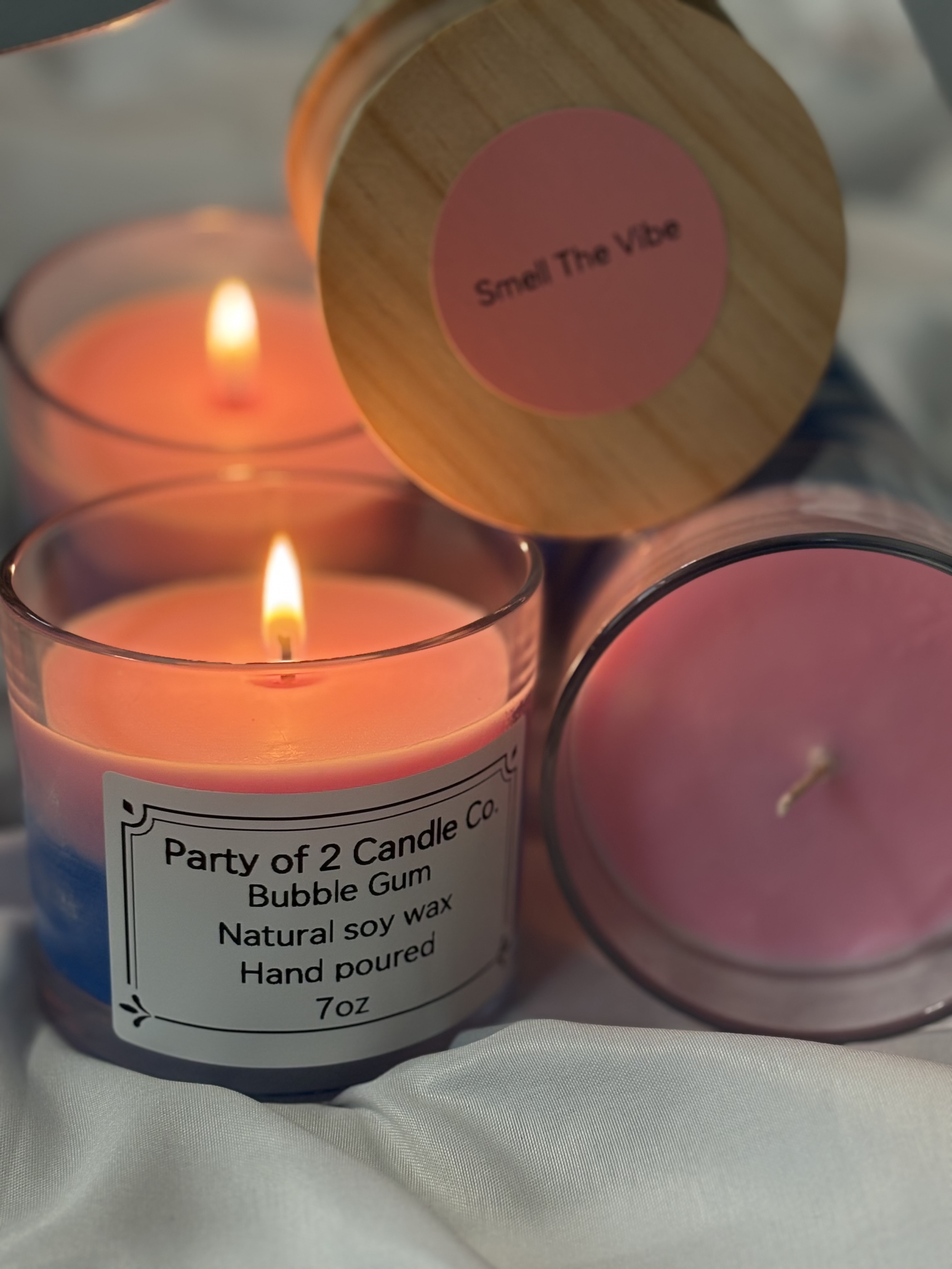Bubble Gum Natural Soy Wax Hand Poured 7oz