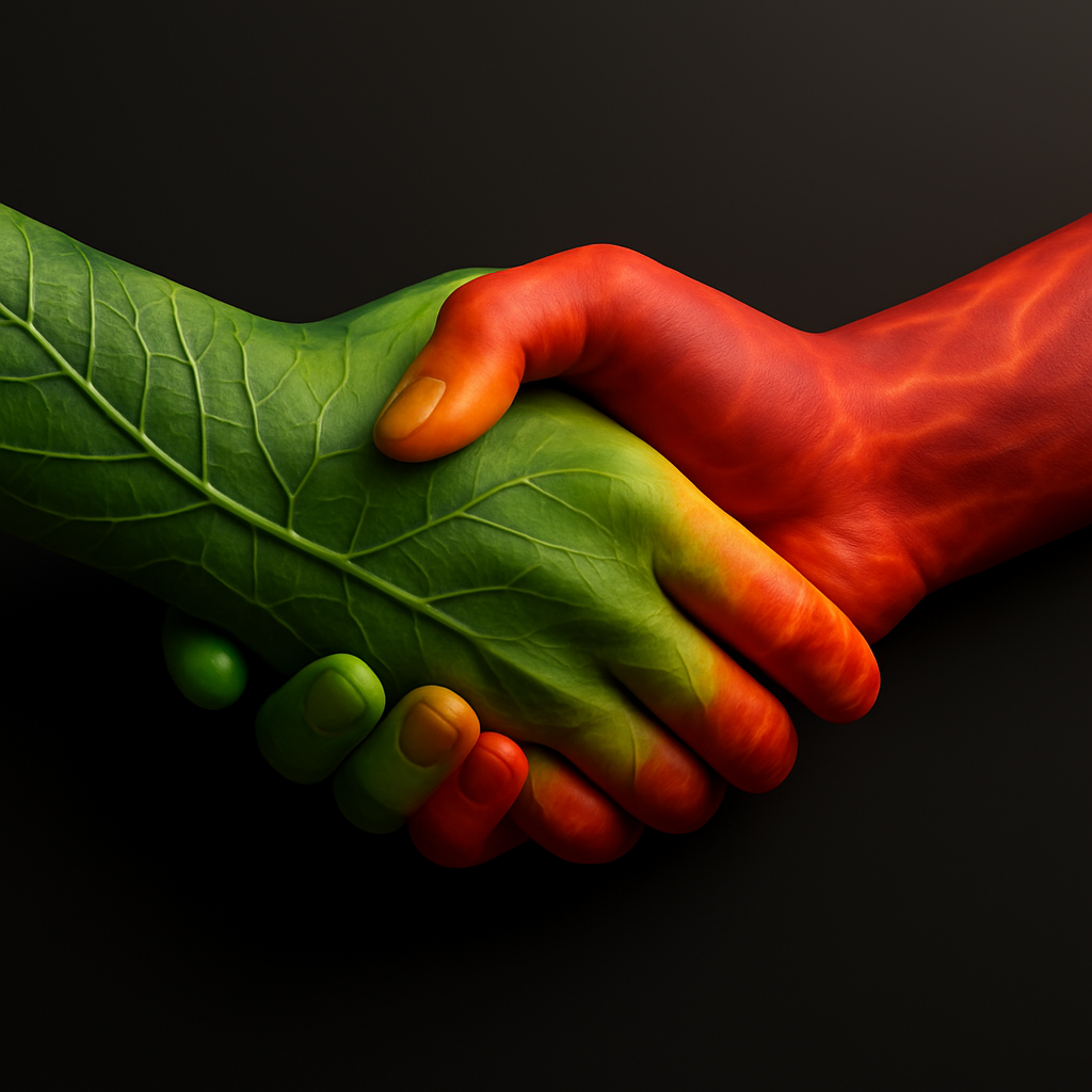 Artistic Handshake Sculpture