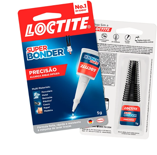 Cola Adesivo Instantâneo Super Bonder Precisão 5 g Loctite - Henkel