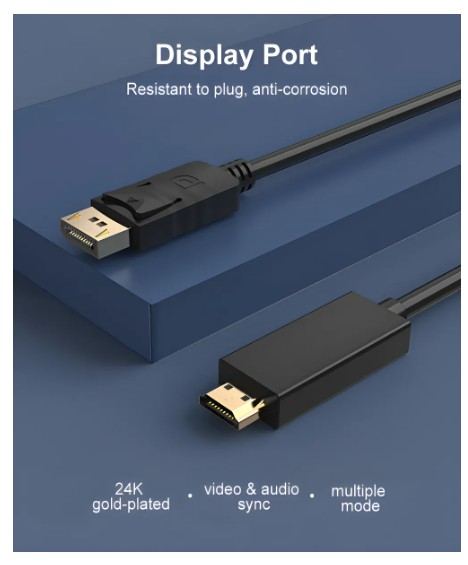 Cabo Adaptador Displayport Para Hdmi 3M 4K - Open