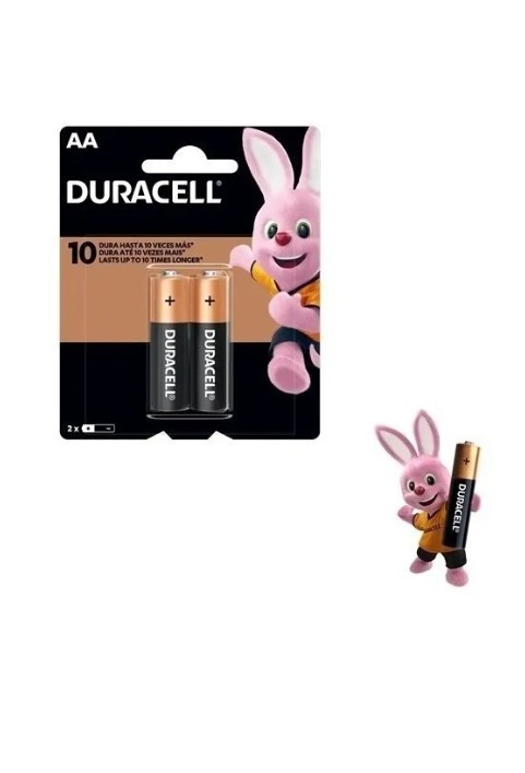 Pilha alcalina Pequena AA 12 blisters com 2 unidades - Duracell