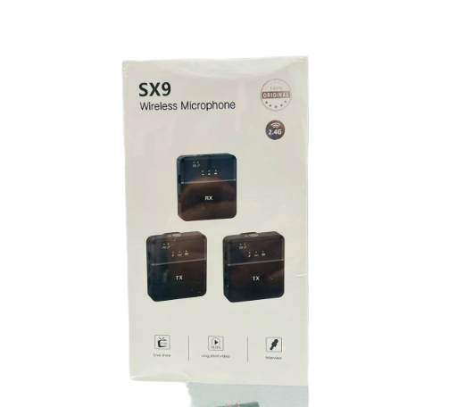 Sx9 dual wireless microphone-black type C