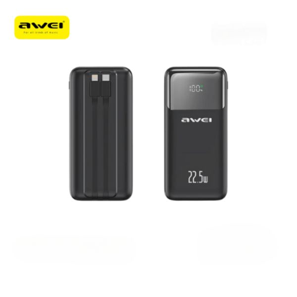 Awei P106K 10000mAh 22.5W Fast Charging Digital Display Power Bank