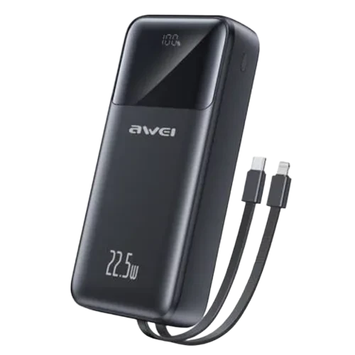 Awei P106K 10000mAh 22.5W Fast Charging Digital Display Power Bank